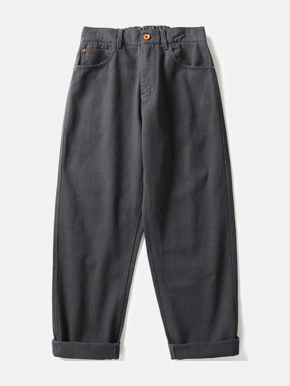 solid streetwear pants retro & urban style 5274