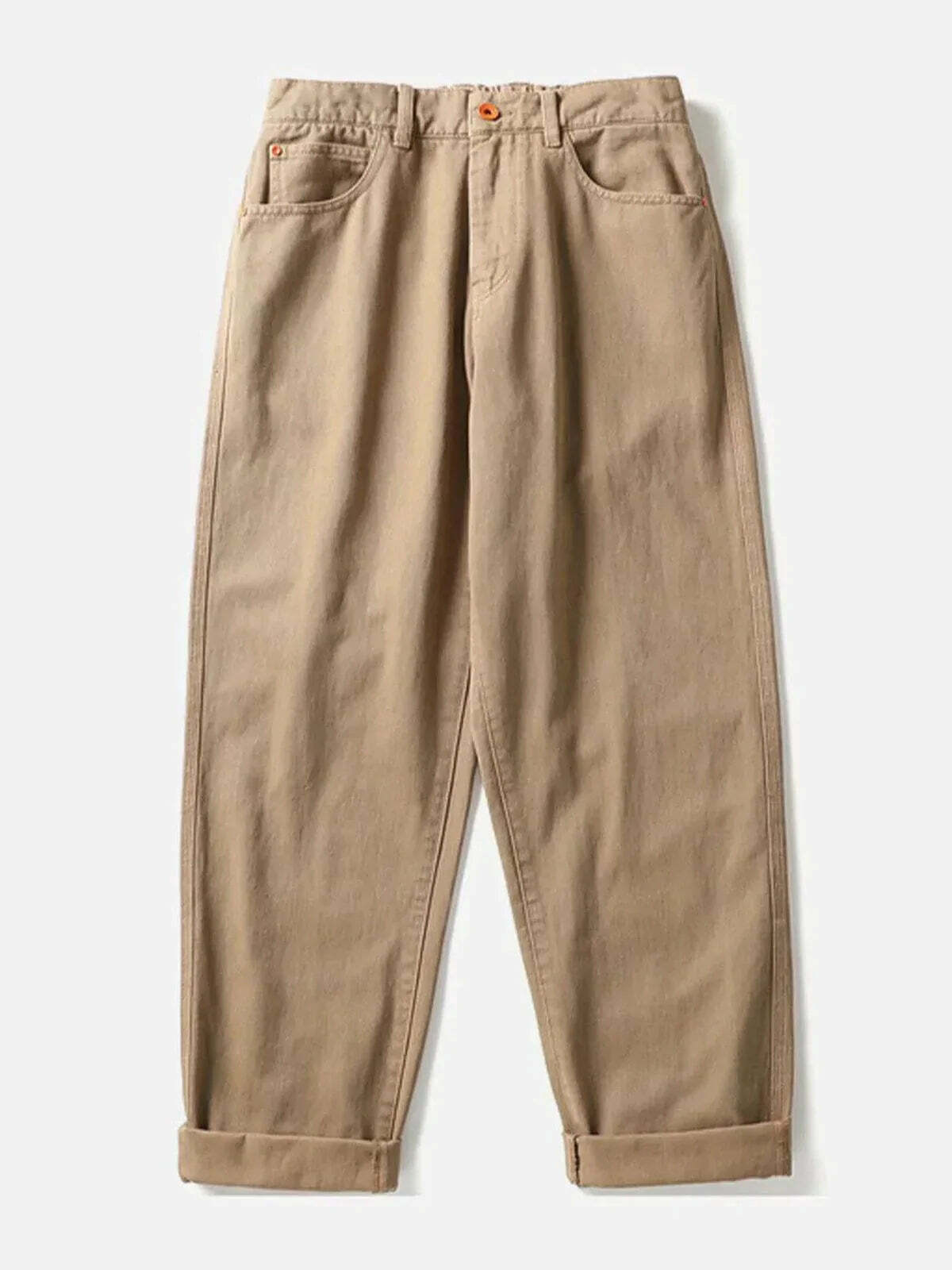 solid streetwear pants retro & urban style 6714