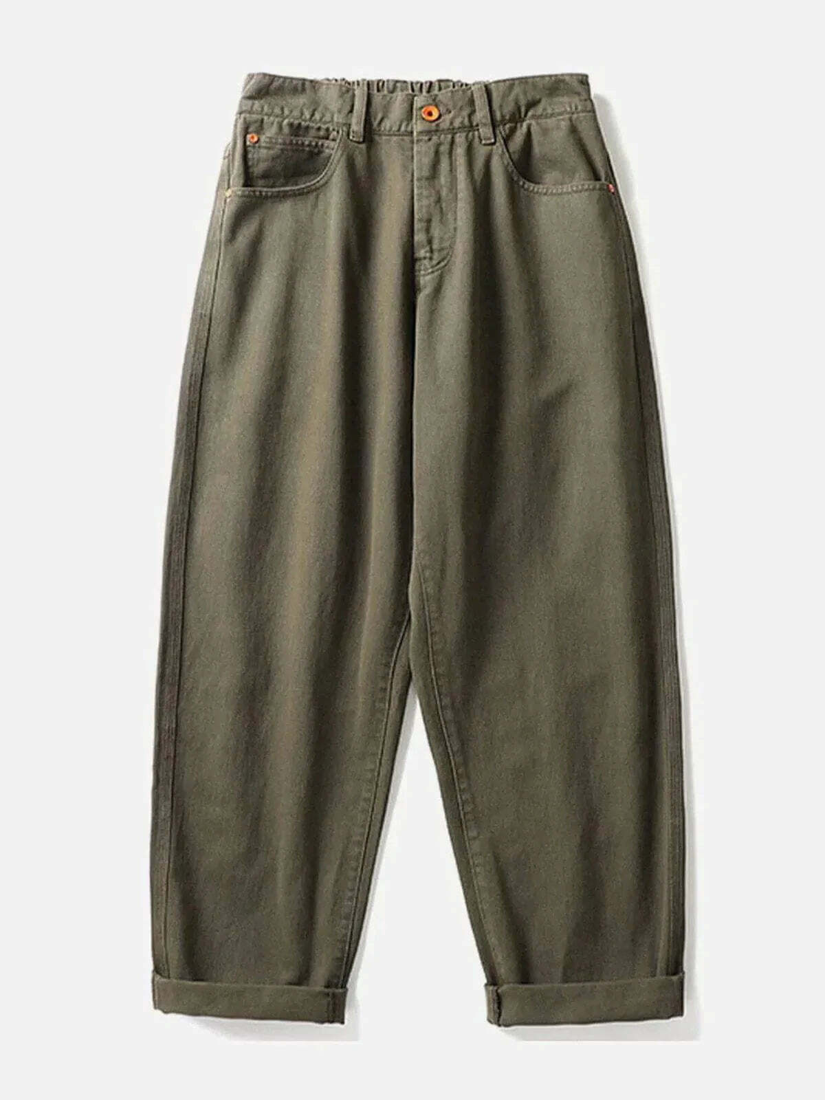 solid streetwear pants retro & urban style 8454