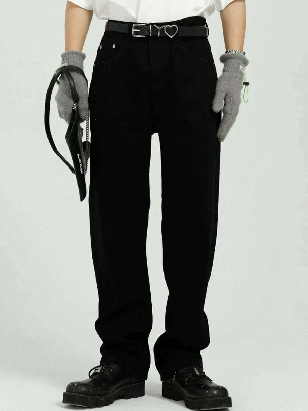 statement zip jeans edgy & sleek streetwear 2505