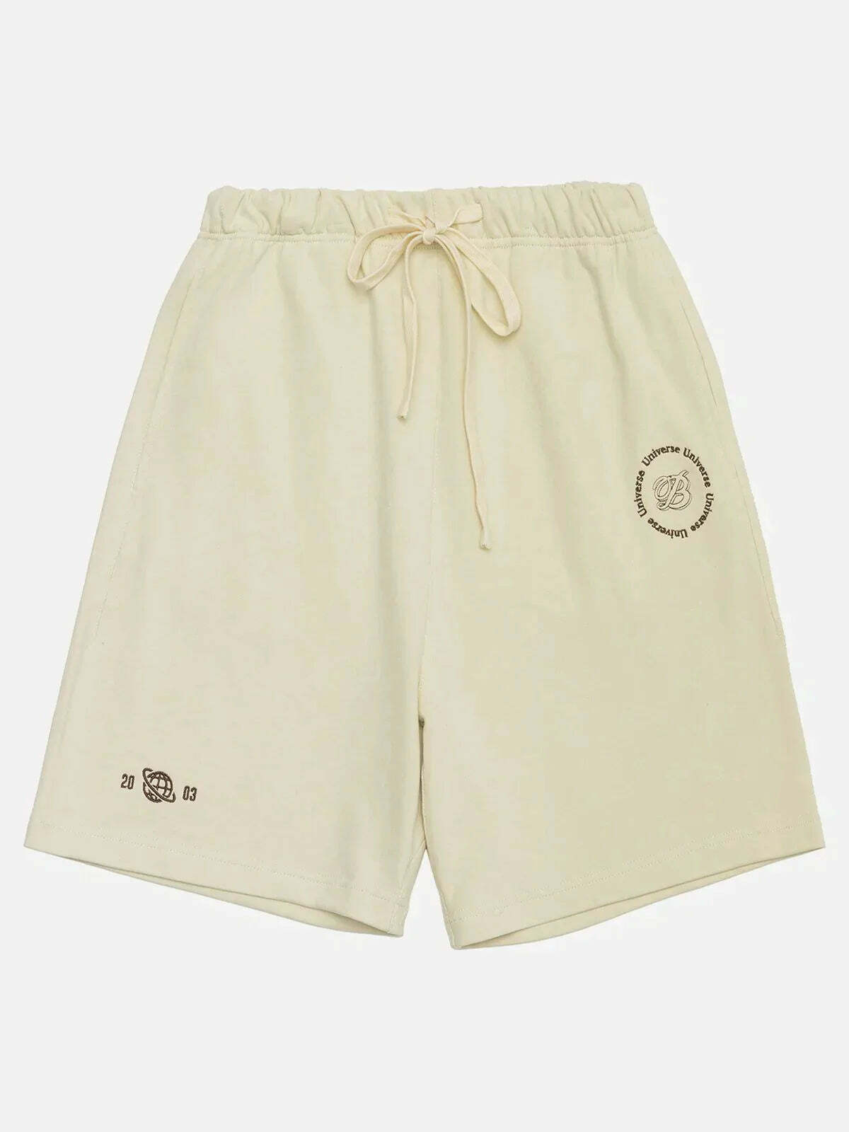 stretch cotton drawstring shorts urban comfort & versatile style 3819