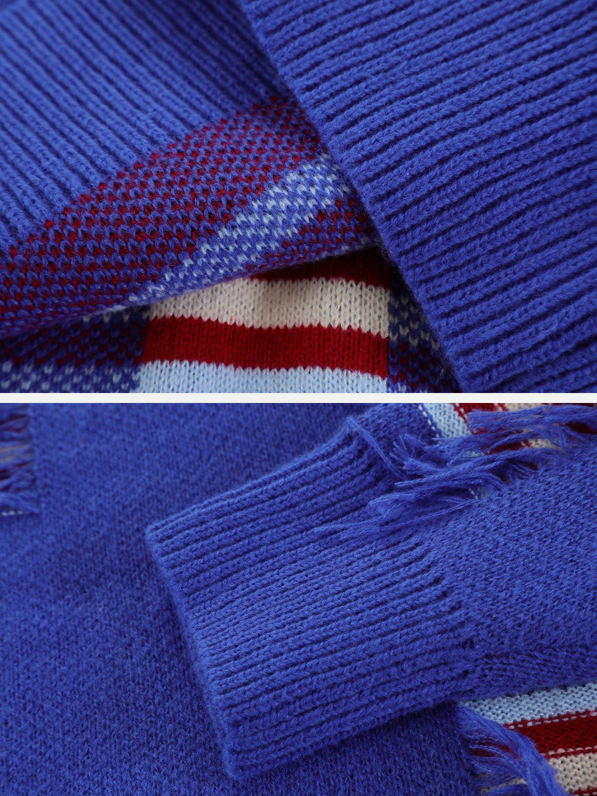 stripe knit sweater edgy urban essential 8195
