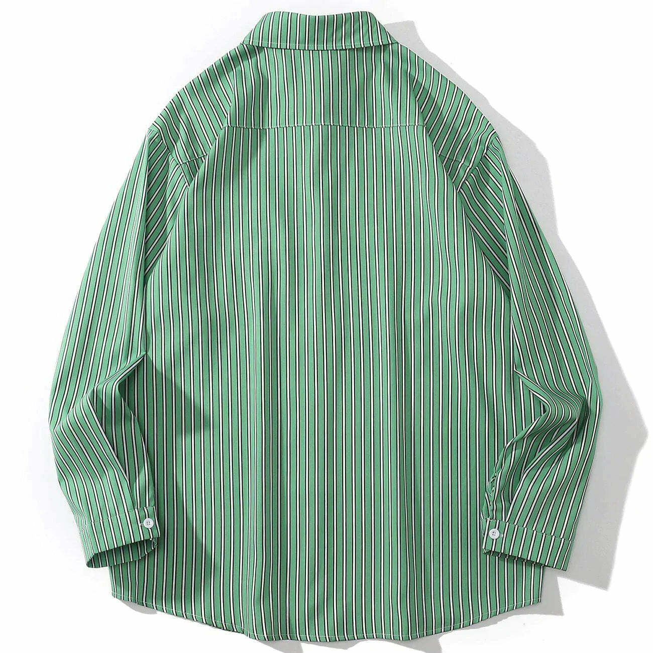 striped long sleeve shirt edgy & vibrant y2k essential 3292