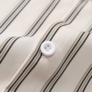 striped long sleeve shirt sleek y2k essential 8532