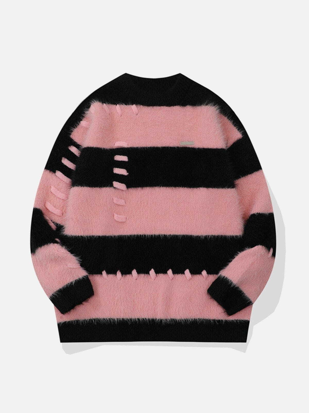 striped mohair sweater vibrant & chic streetwear 4036