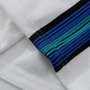 striped panel check shorts urban streetwear essential 1021