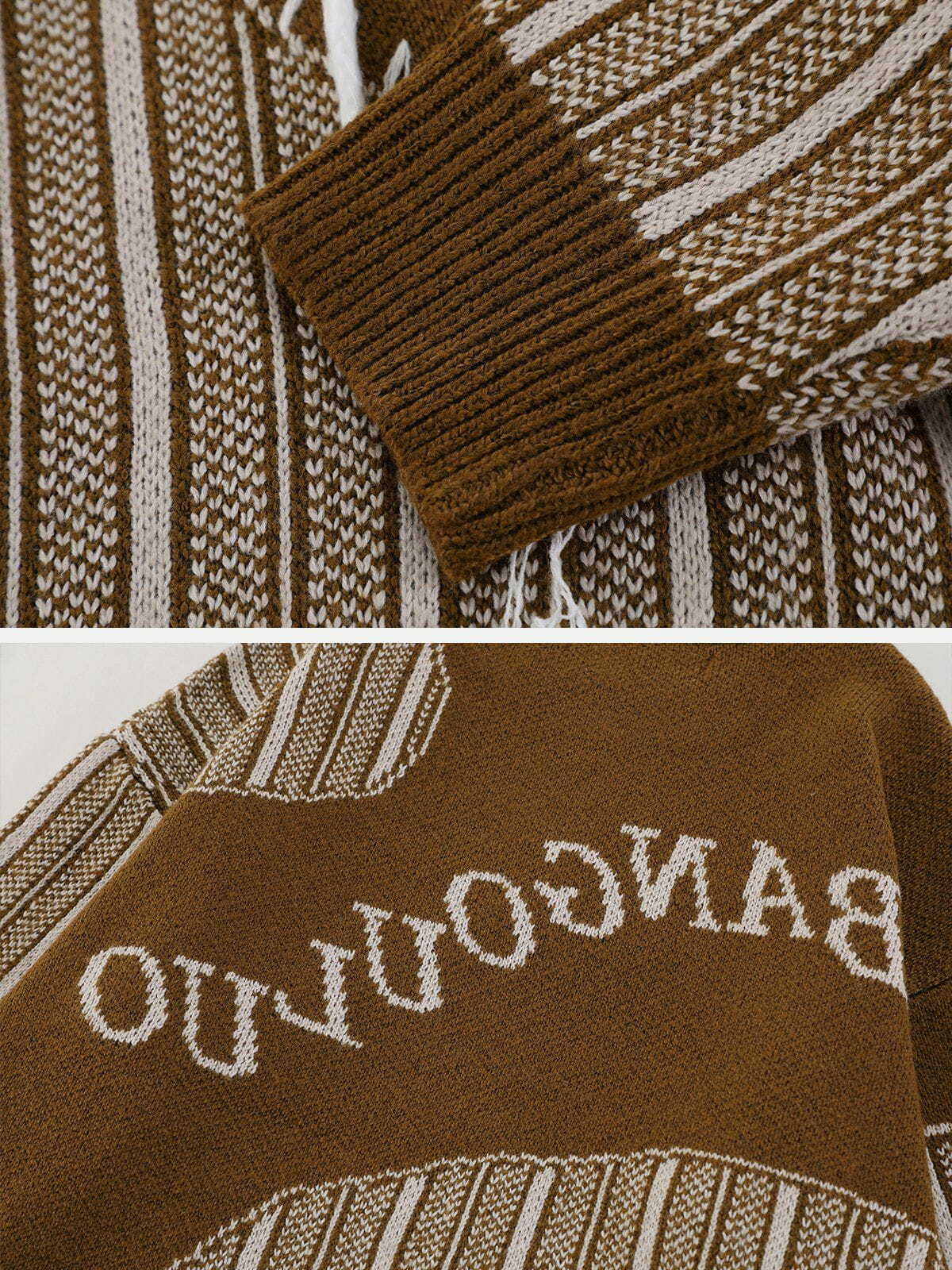 tassel detail knit sweater edgy streetwear essential 1734