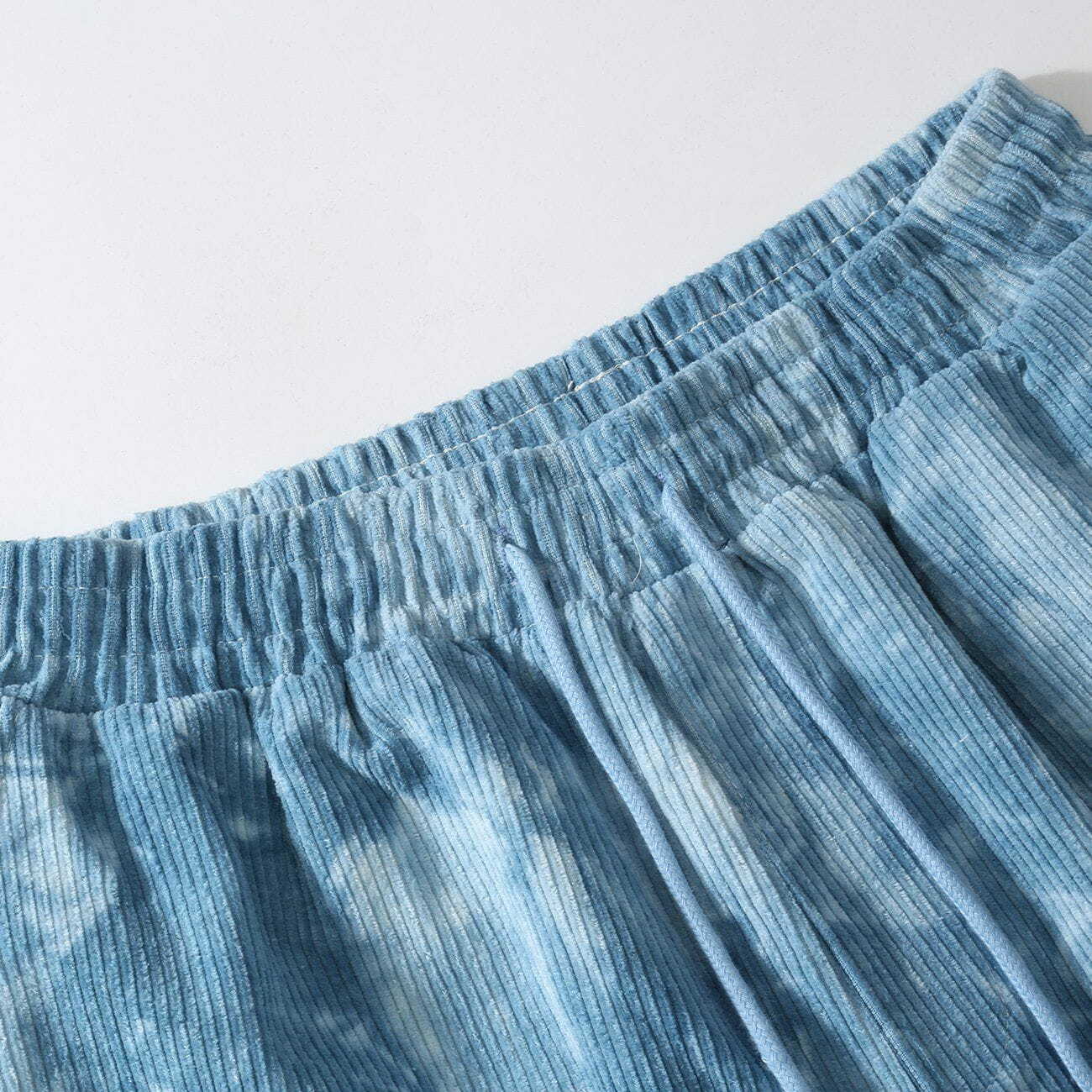 tie dye drawstring shorts retro streetwear essential 3365