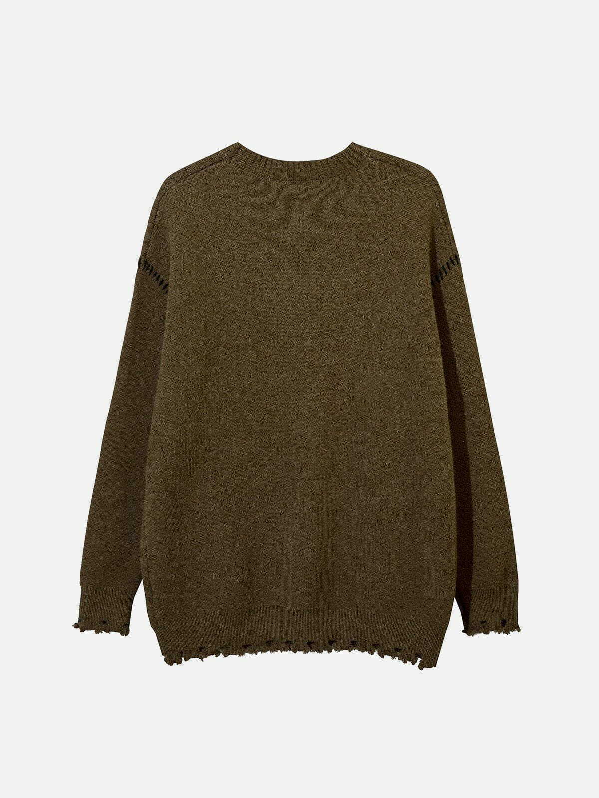 tie dye knit sweater vibrant y2k streetwear 1876