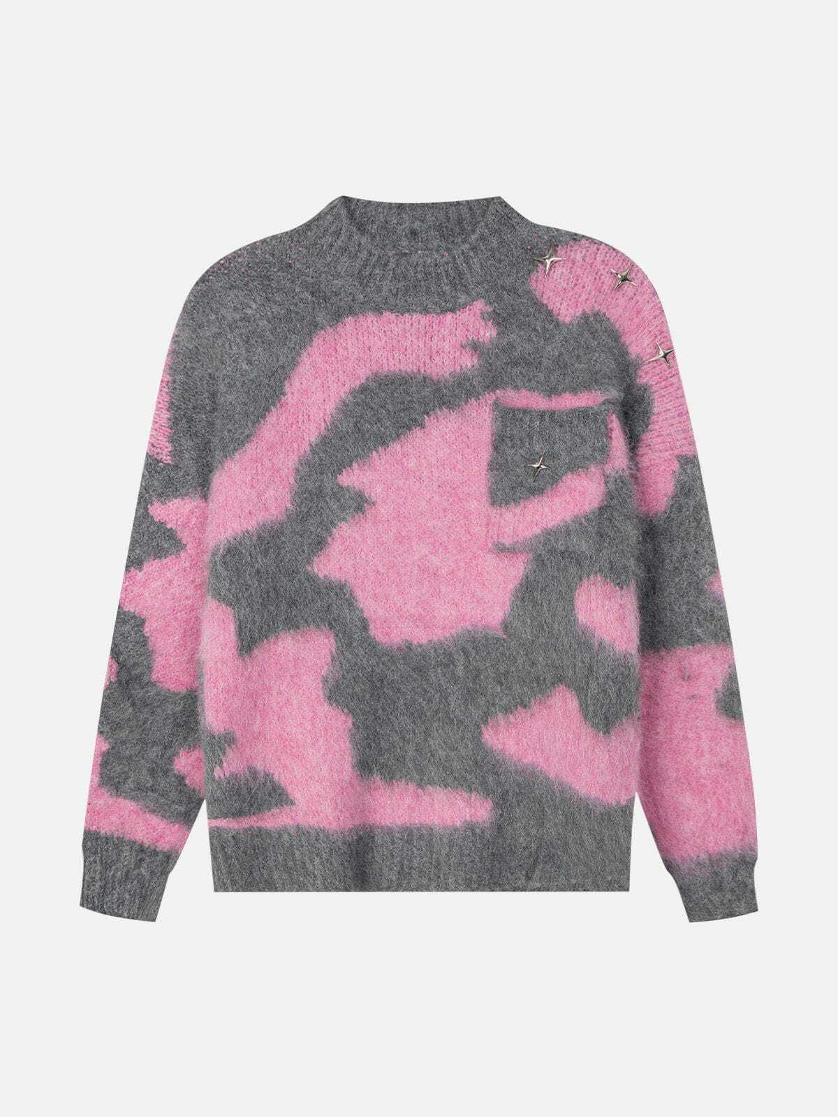 tie dye mohair sweater vibrant y2k fashion essential 7115