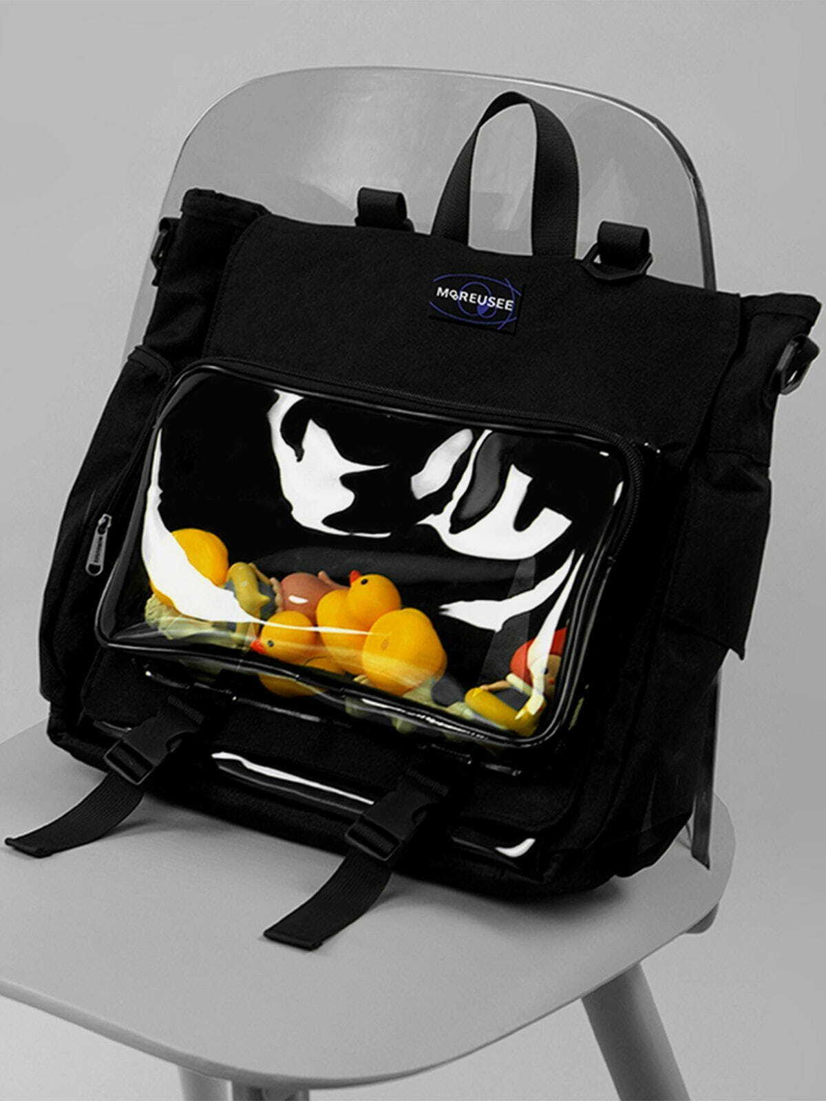 transparent duck shoulder bag quirky & chic streetwear 7616