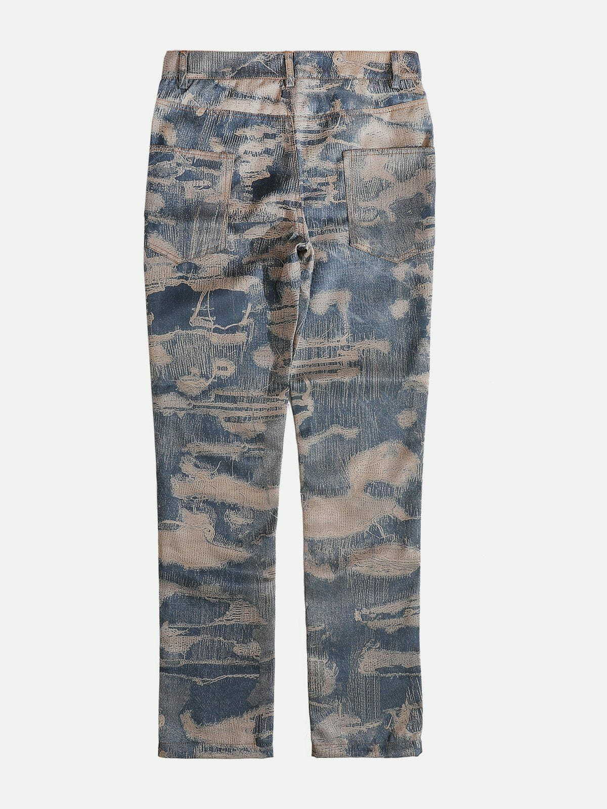 trendy camouflage tie dye jeans edgy & vibrant streetwear 5402