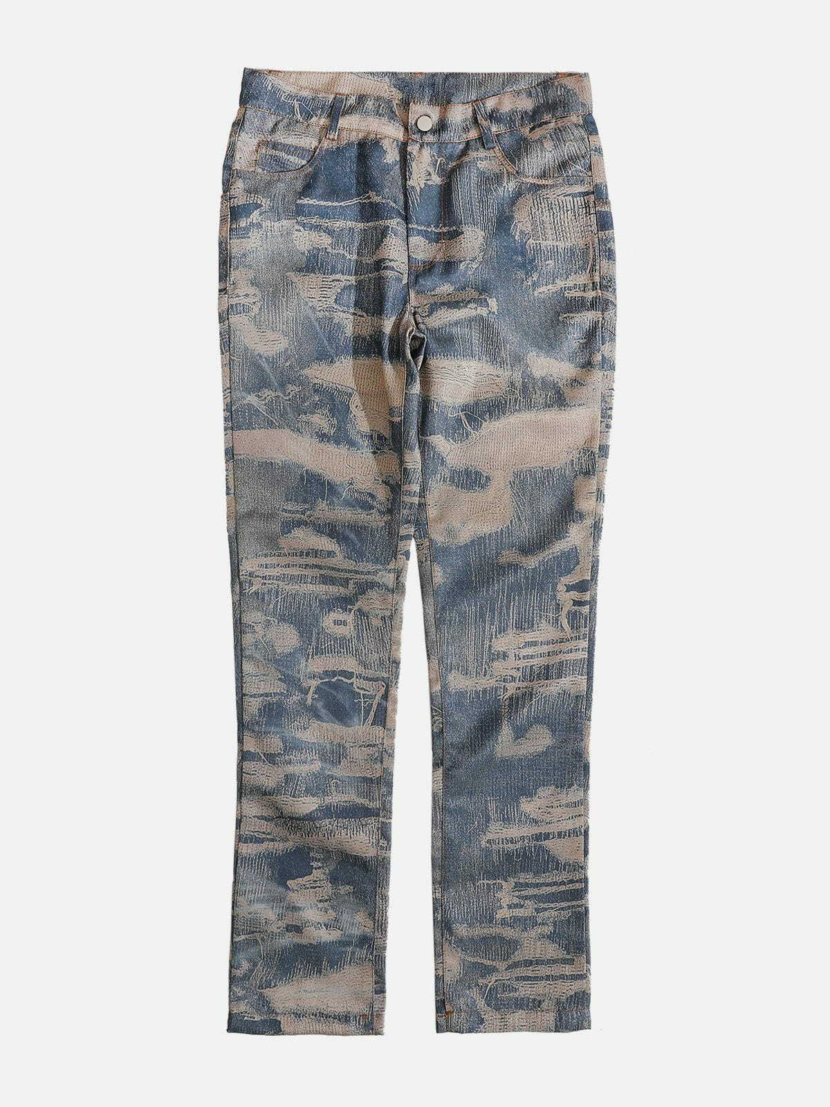 trendy camouflage tie dye jeans edgy & vibrant streetwear 5619