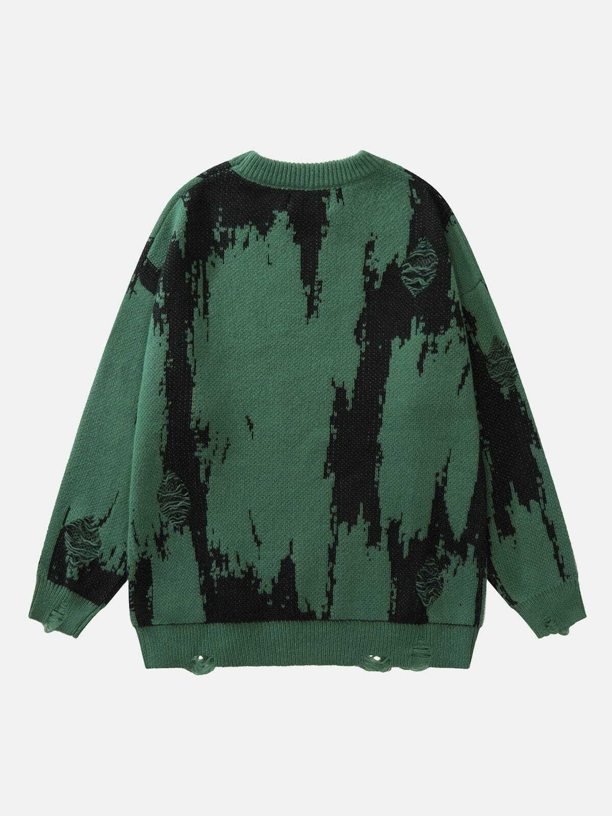 trendy tie dye letter sweater edgy & vibrant streetwear 1367