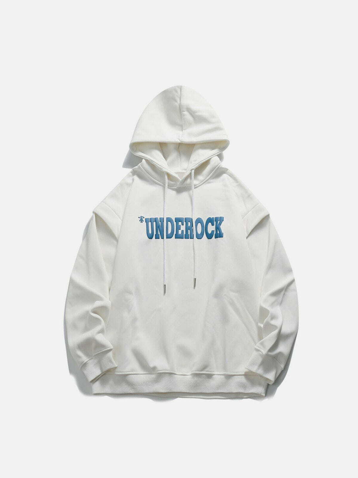 underground oversized twotone hoodie edgy & exclusive streetwear 3393