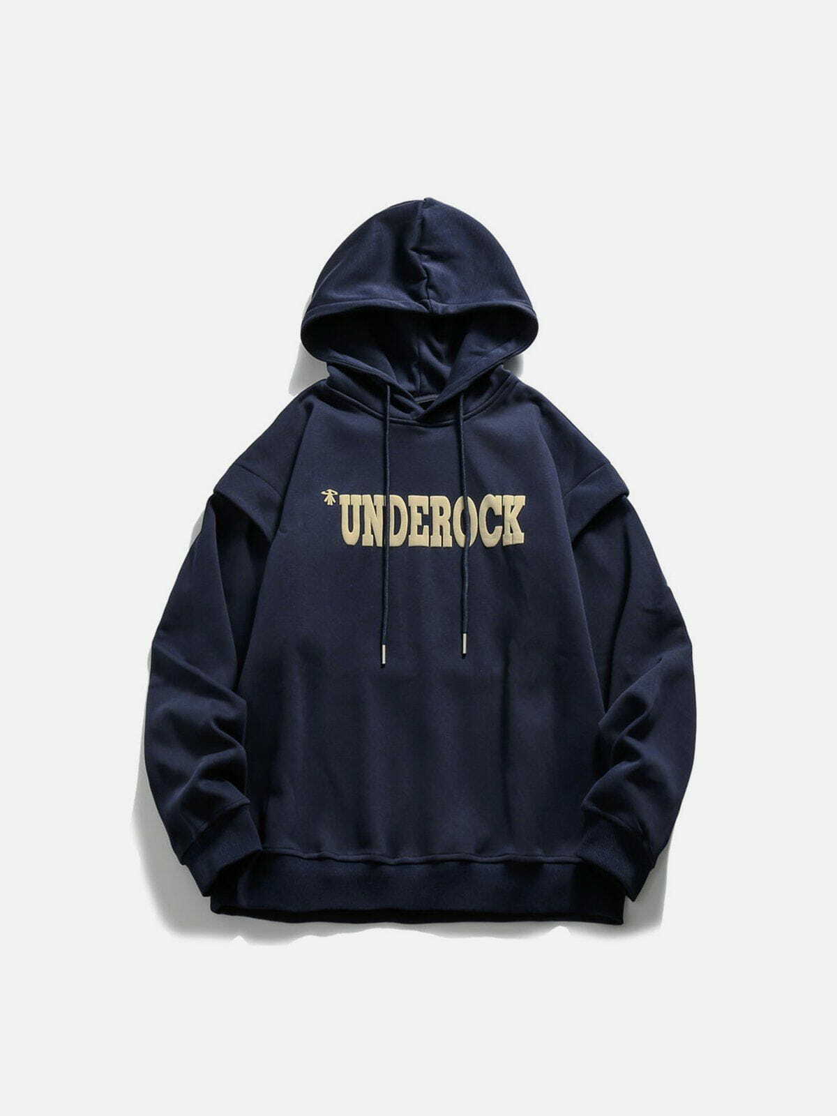 underground oversized twotone hoodie edgy & exclusive streetwear 5189