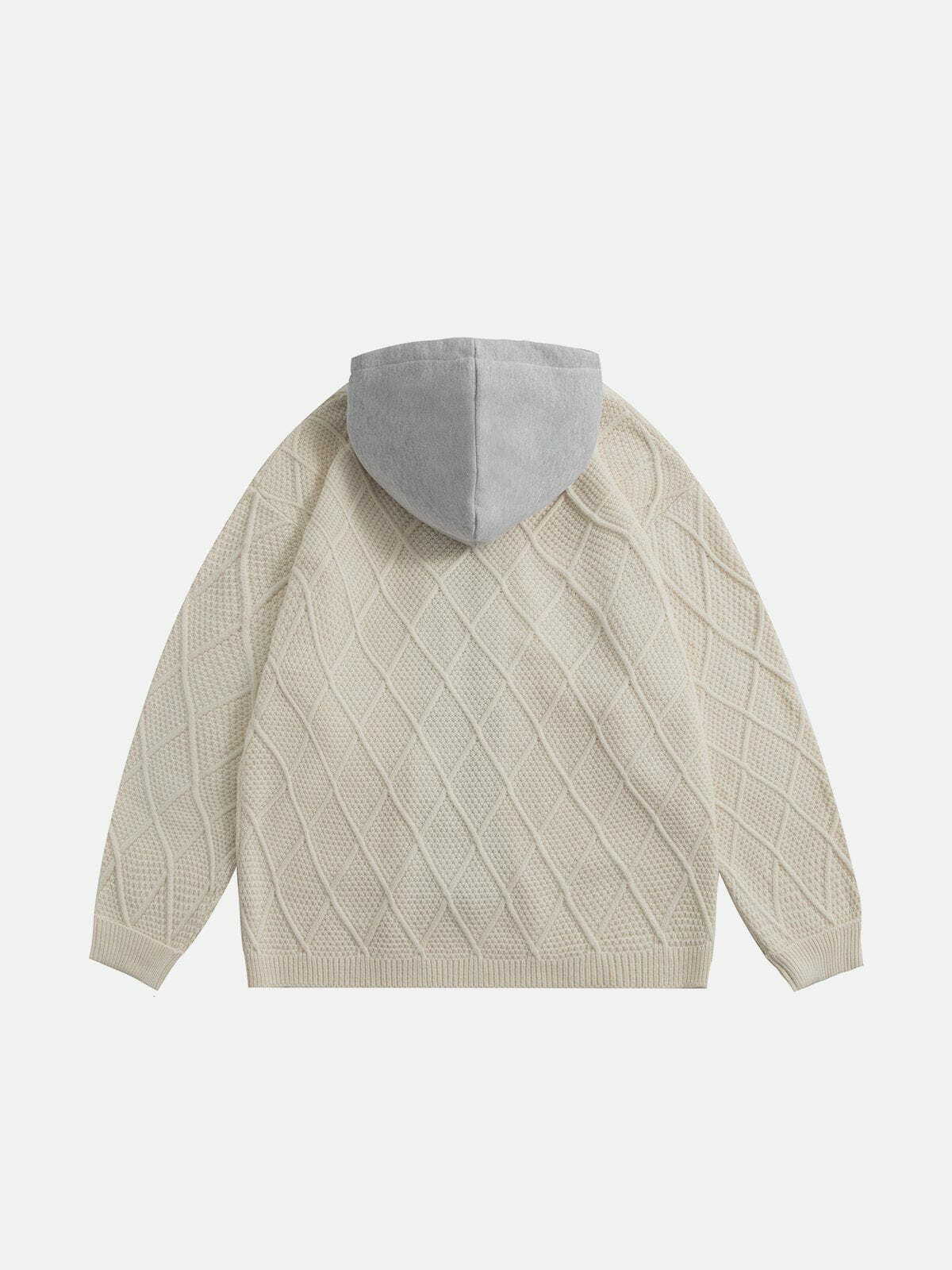 unique duallayer zipup hoodie edgy streetwear 8447
