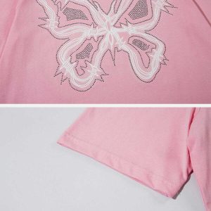 vibrant butterfly tee retro streetwear essential 1989