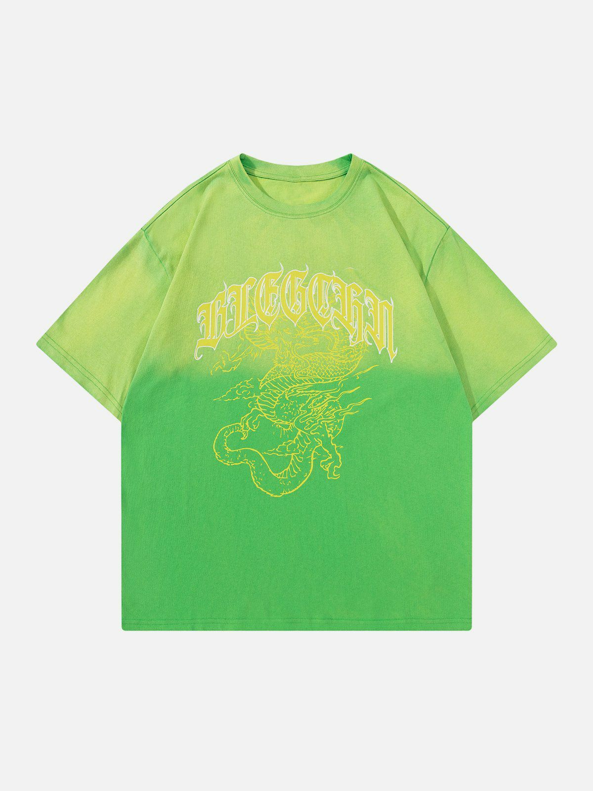 vibrant dragon print tee edgy streetwear shirt 1085