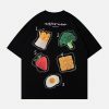 vibrant fruit print tshirt edgy  retro streetwear statement piece 3027