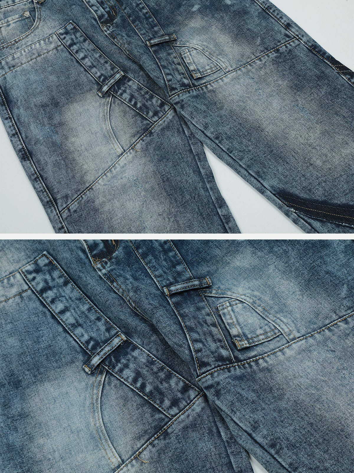 vibrant gradient jeans edgy & trendy streetwear 2309