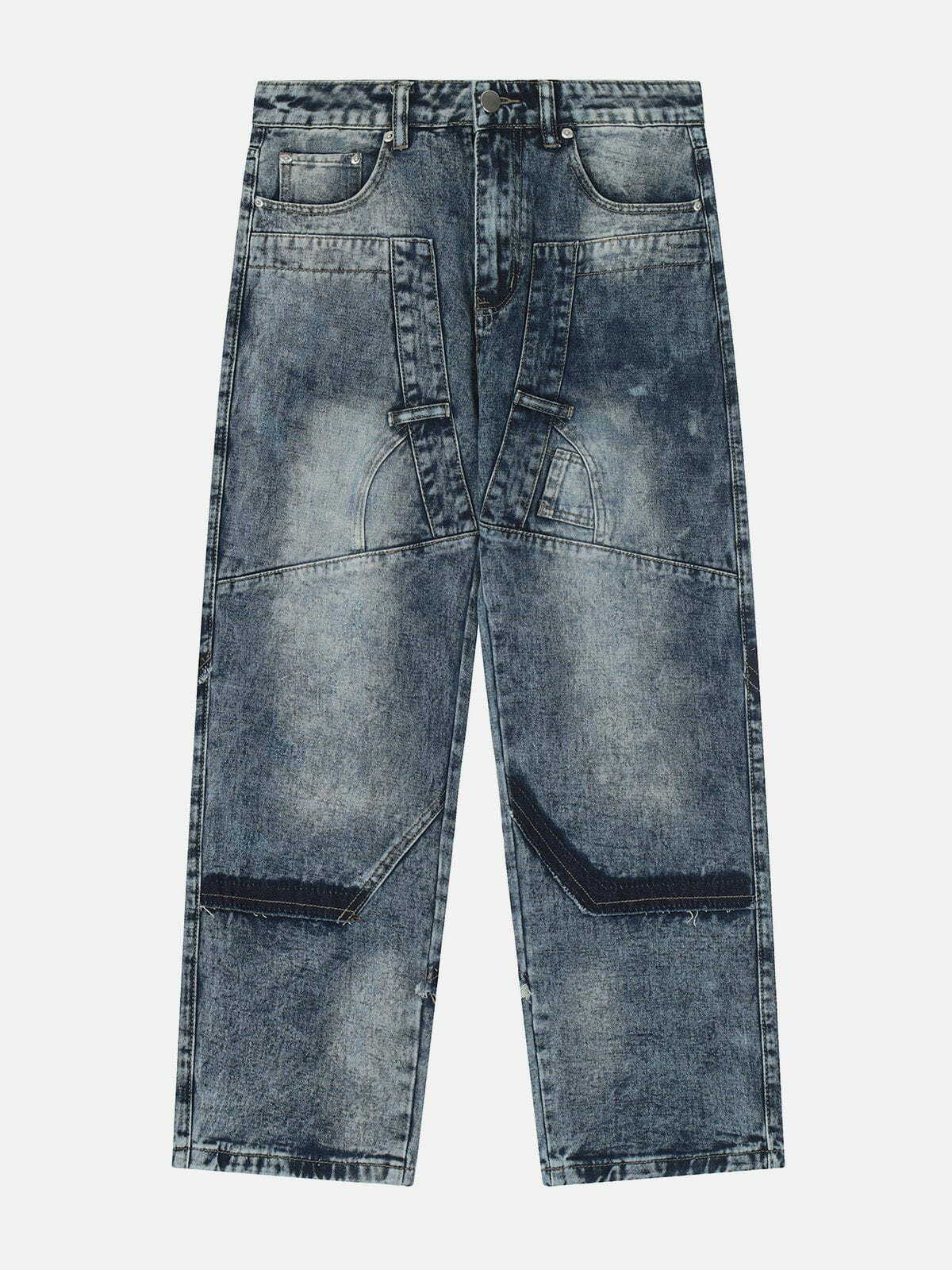 vibrant gradient jeans edgy & trendy streetwear 2861