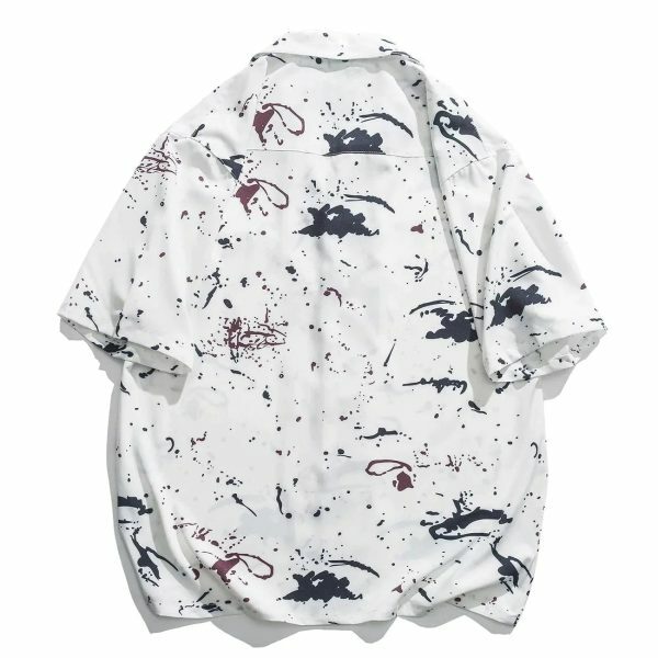 vibrant ink splatter shirt edgy  retro streetwear for a youthful look 6057