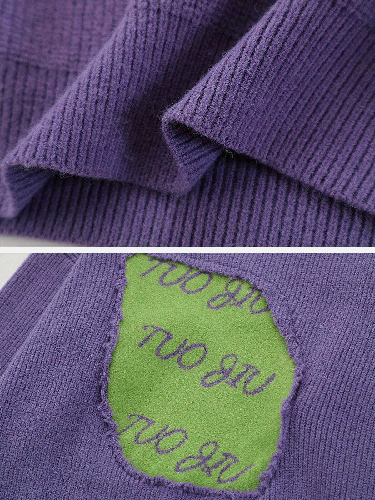 vibrant patchwork sweater y2k fashion essential 2121