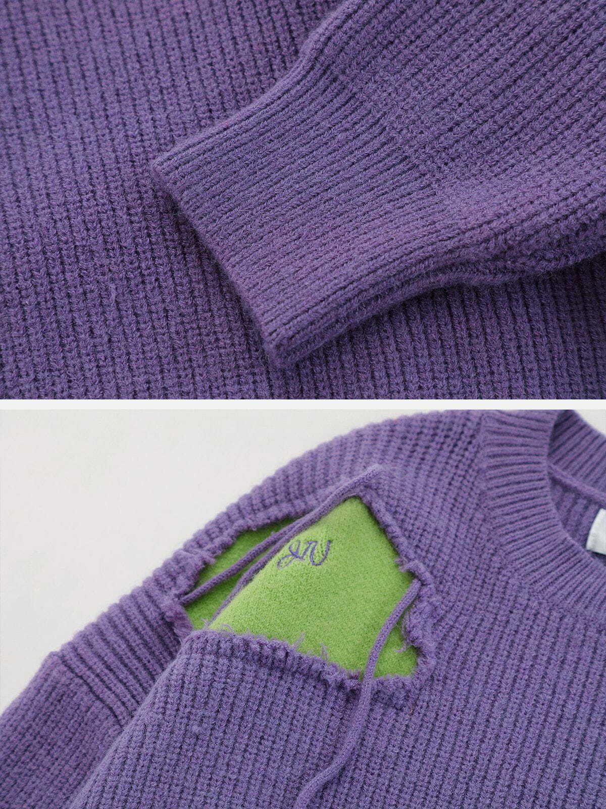 vibrant patchwork sweater y2k fashion essential 2774