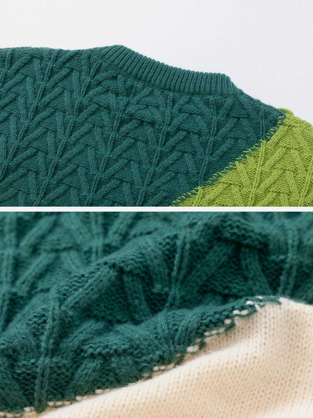 vibrant patchwork sweater y2k fashion essential 8360