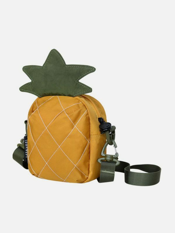 vibrant pineapple waterproof bag trendy  y2k streetwear accessory 6409