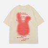vibrant rabbit graphic tshirt retro streetwear staple 8117
