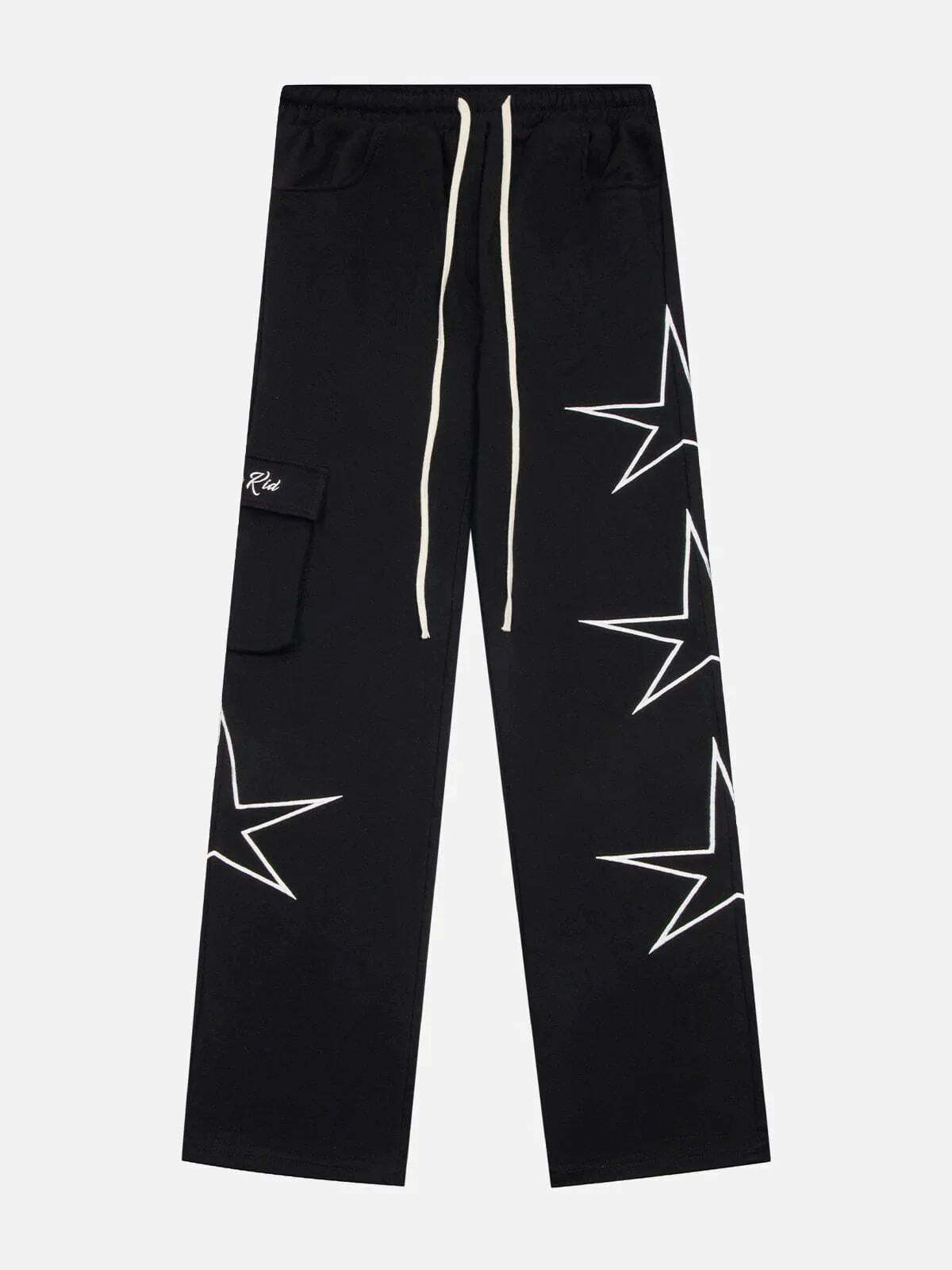 vibrant star print sweatpants y2k streetwear essential 4683