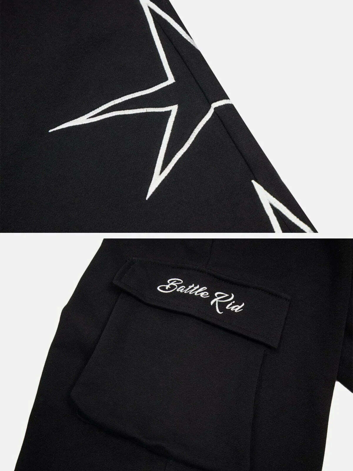 vibrant star print sweatpants y2k streetwear essential 5060