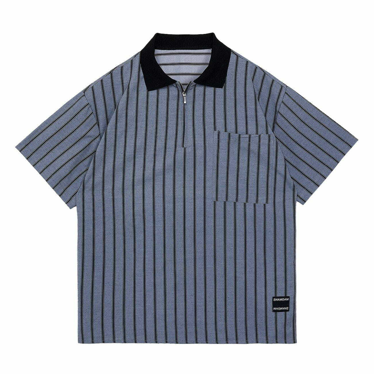 vibrant striped short sleeve shirt retro streetwear essential 6865
