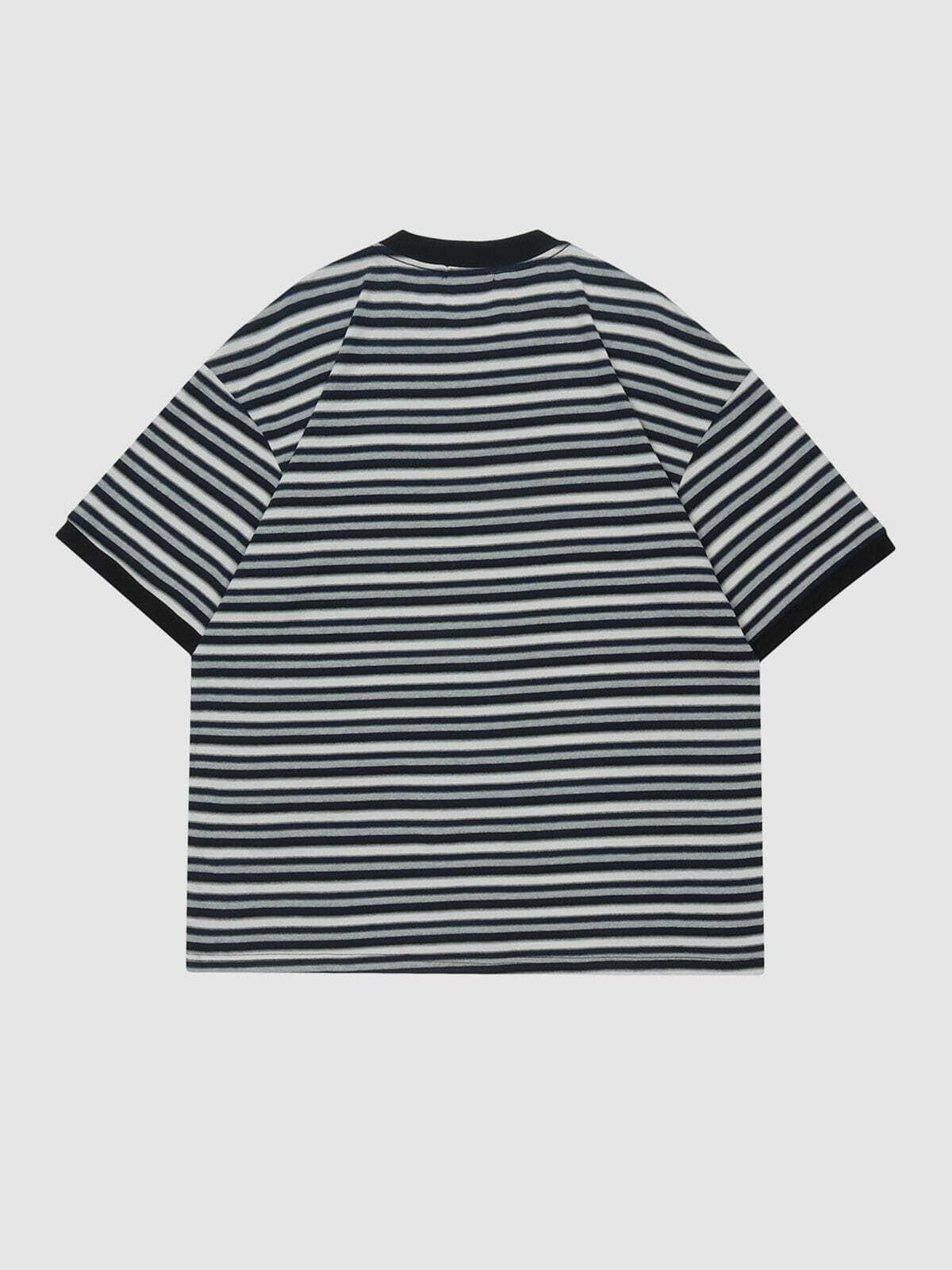 vibrant striped tee retro streetwear essential 3903