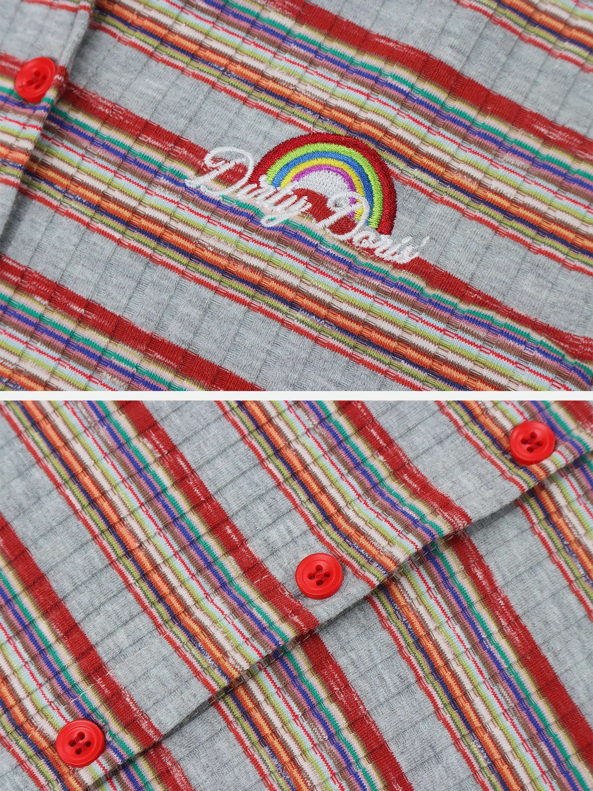 vibrant stripes tee edgy retro streetwear fashion 2869
