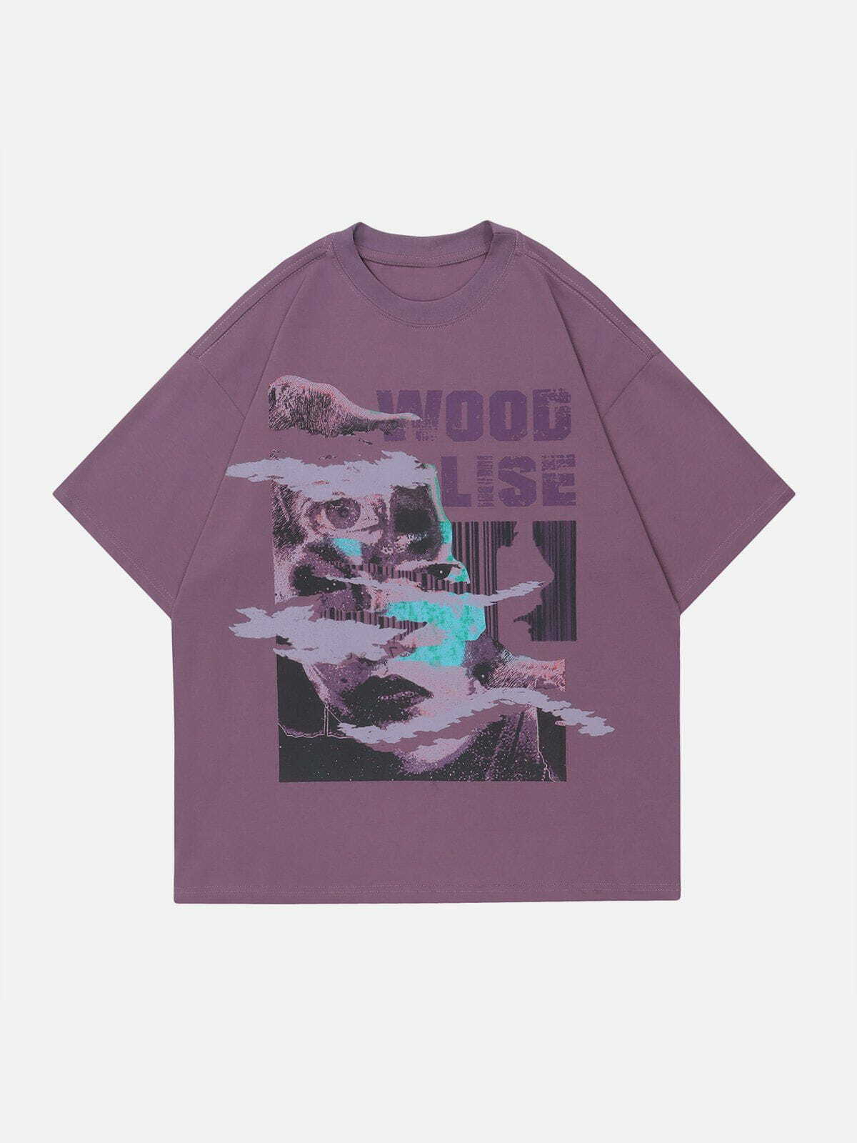 vibrant tie dye abstract tee edgy y2k print shirt 2179