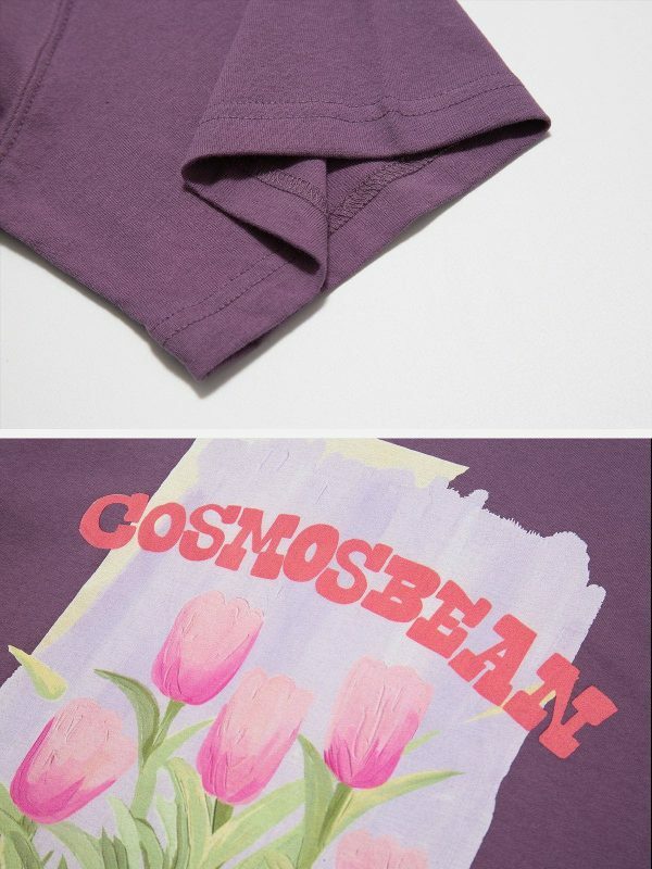 vibrant tulip graffiti tee edgy y2k streetwear fashion 8560