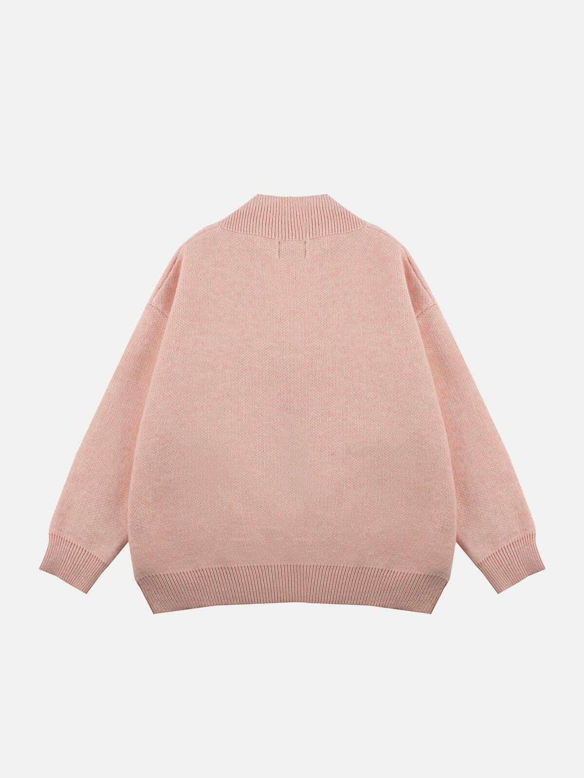 vibrant vneck sweater chic & cozy streetwear 2385