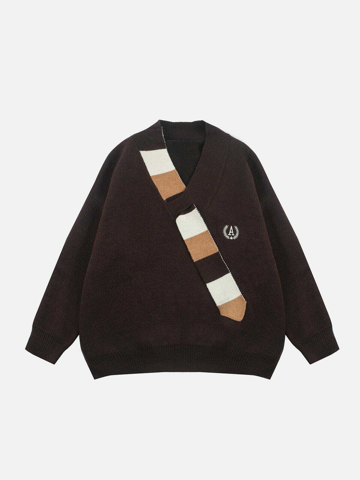 vibrant vneck sweater chic & cozy streetwear 3134