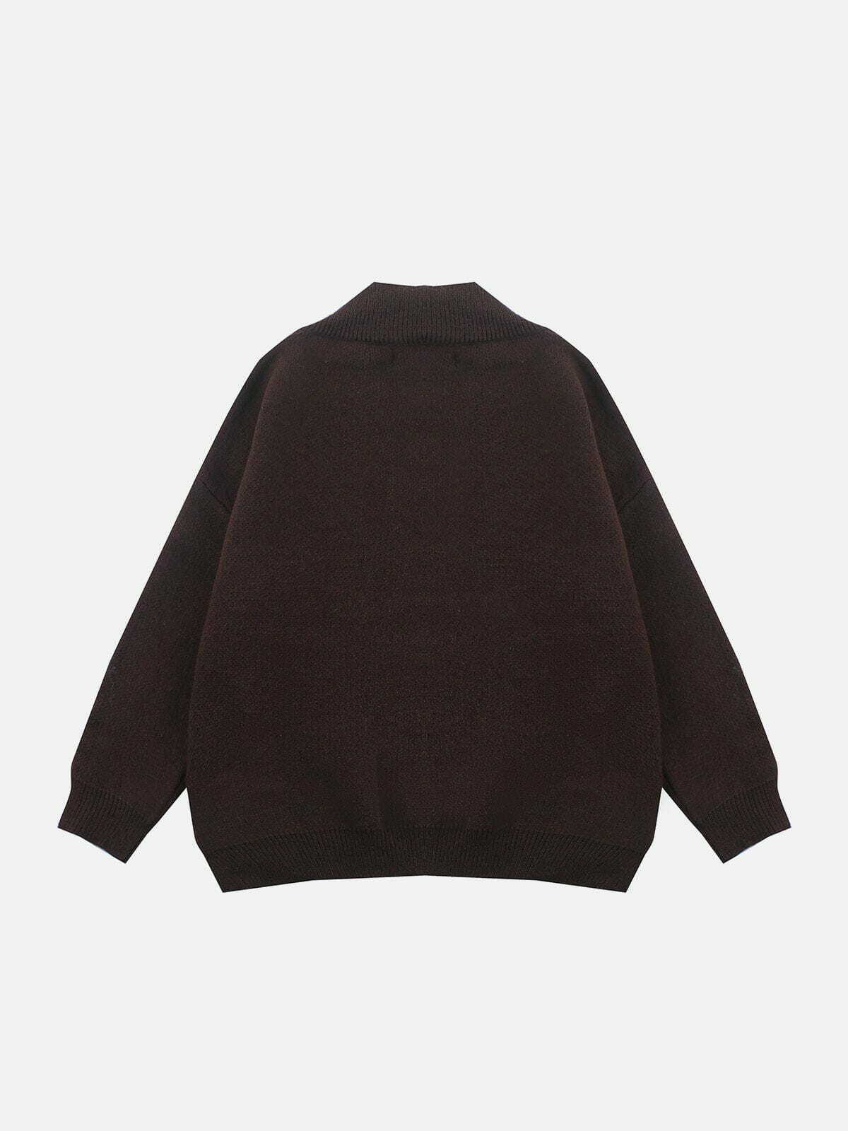 vibrant vneck sweater chic & cozy streetwear 8054