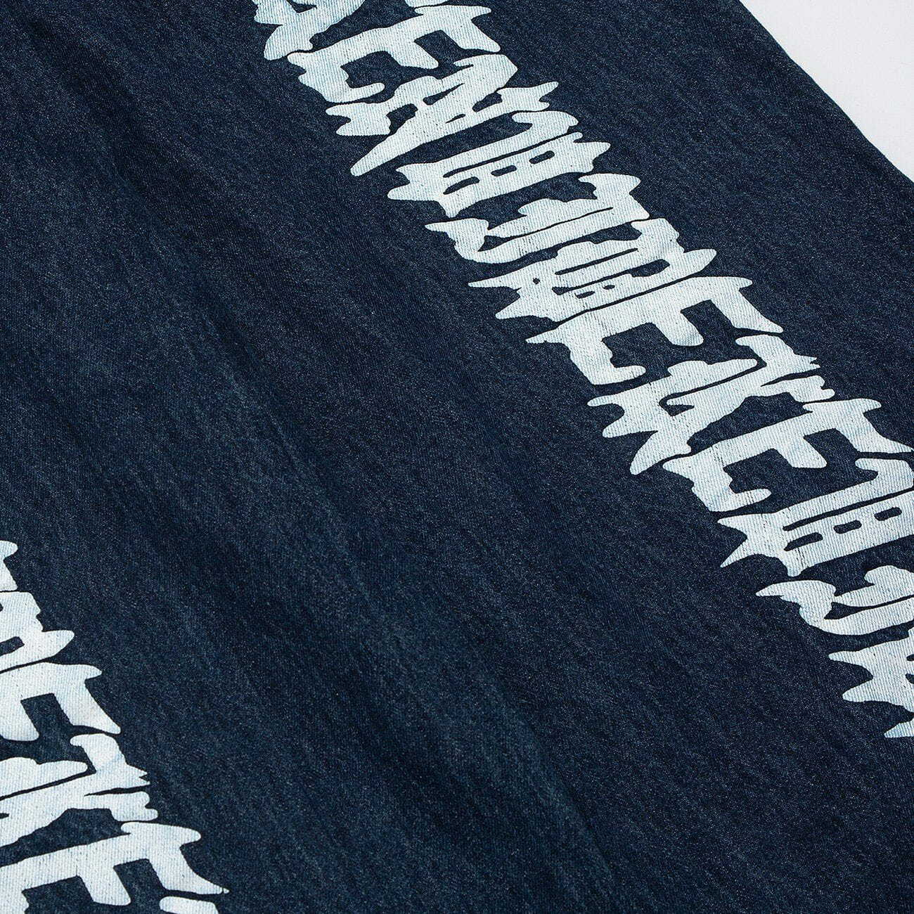 vintage denim patchwork jeans edgy streetwear essential 4043