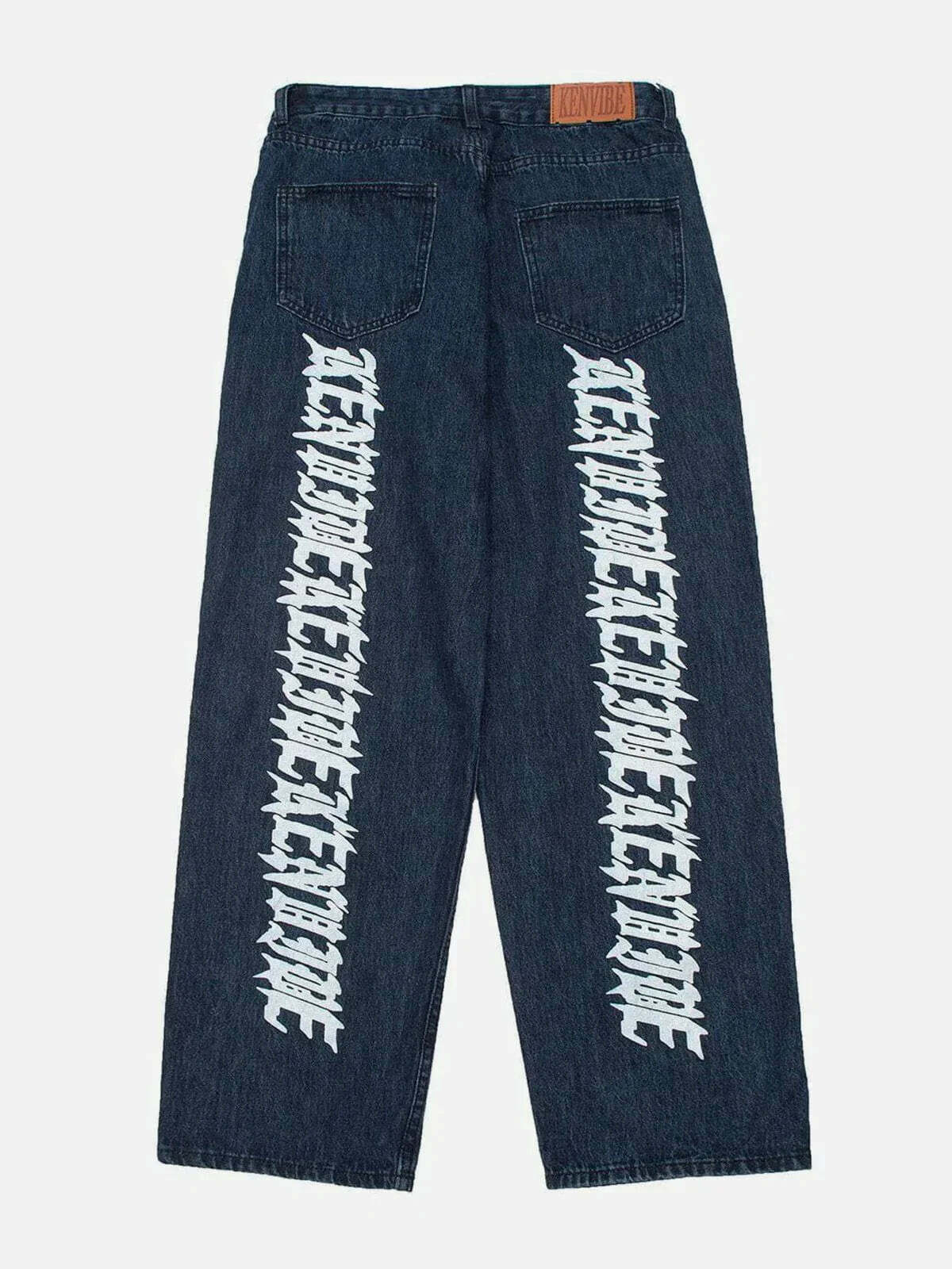 vintage denim patchwork jeans edgy streetwear essential 5001