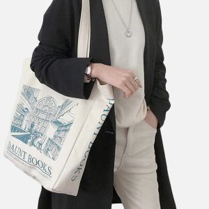 vintage print canvas bag retro chic handcrafted shoulder purse 2746