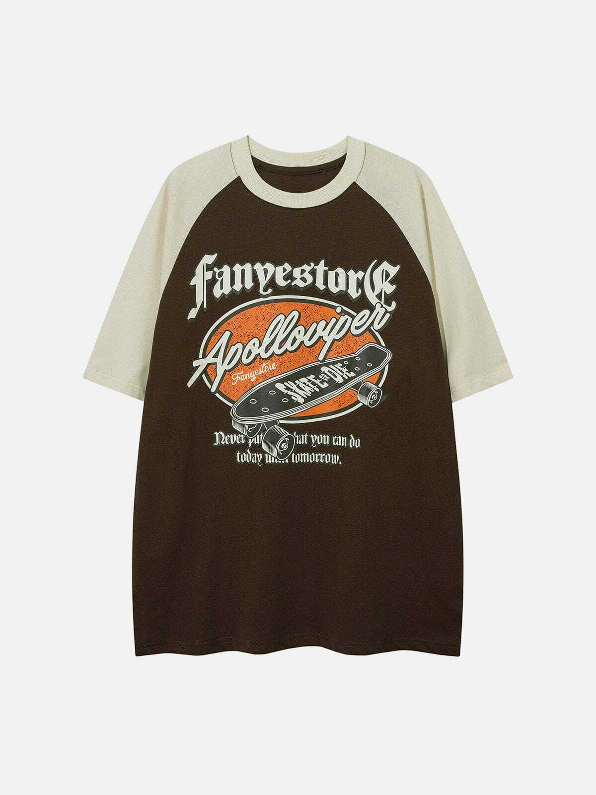vintage skateboard graphic tee edgy retro streetwear shirt 2226
