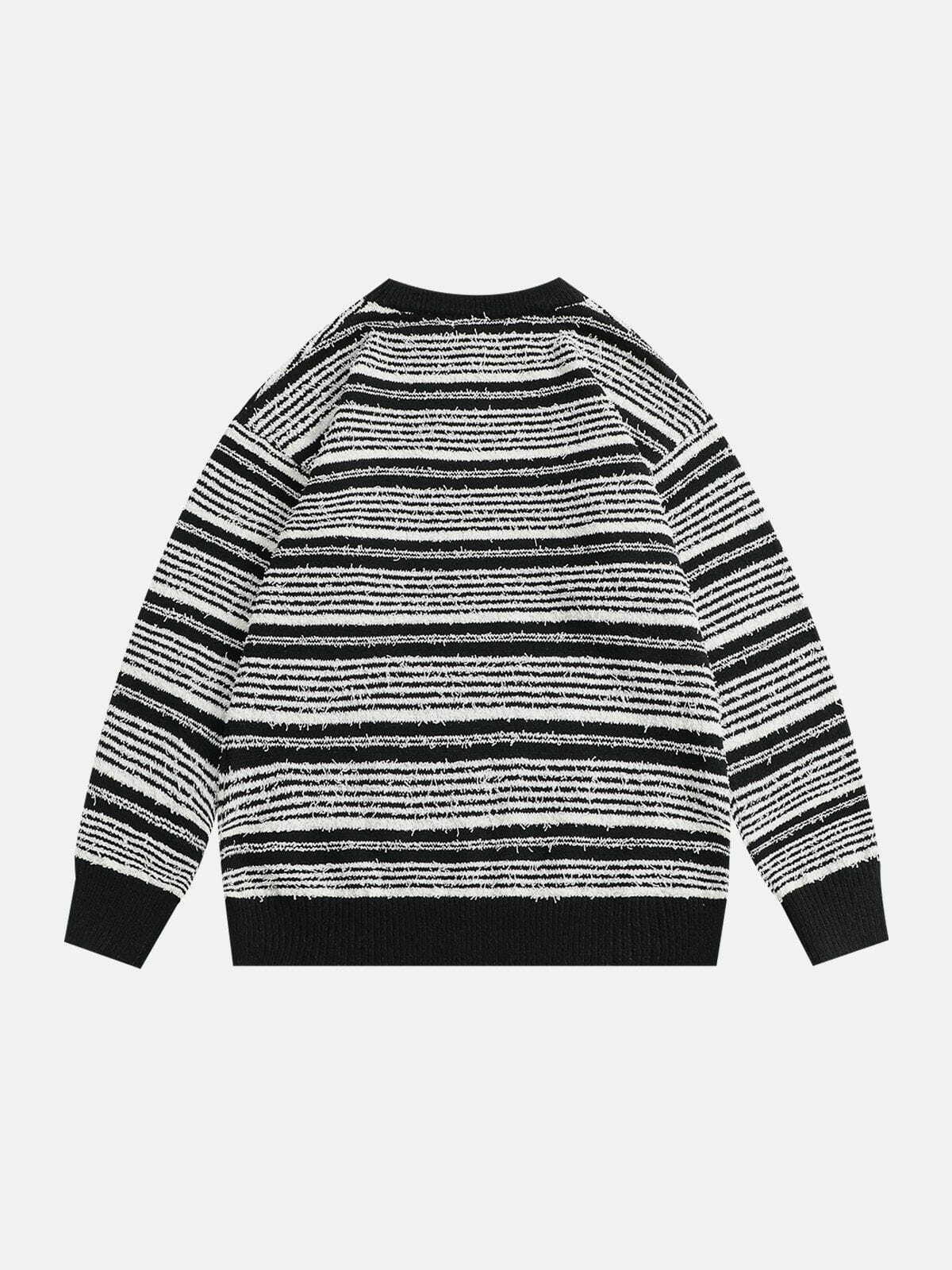 vintage stripe sweater urban retro chic 6572