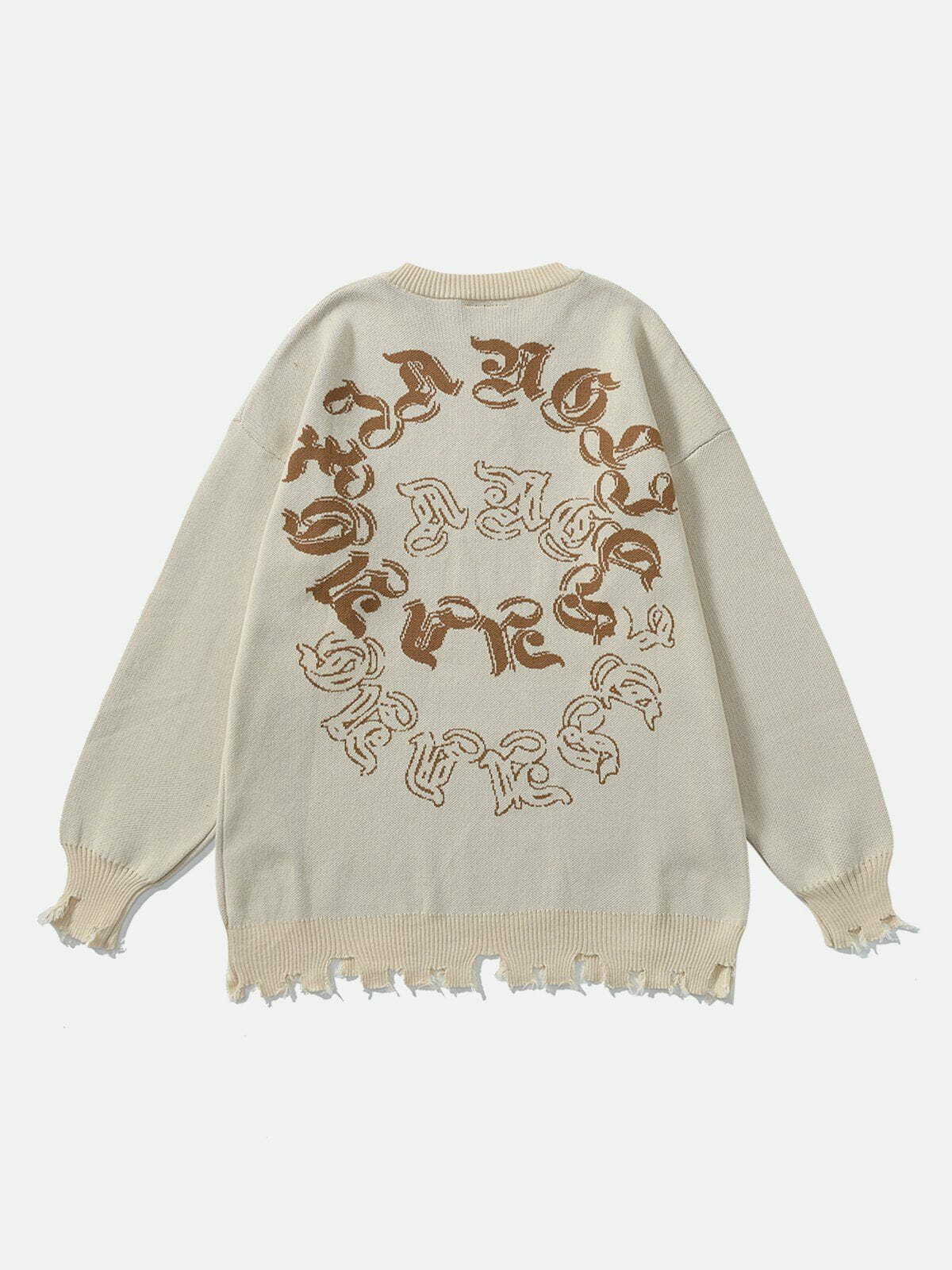 vintage tassel sweater quirky & retro knitwear 3911
