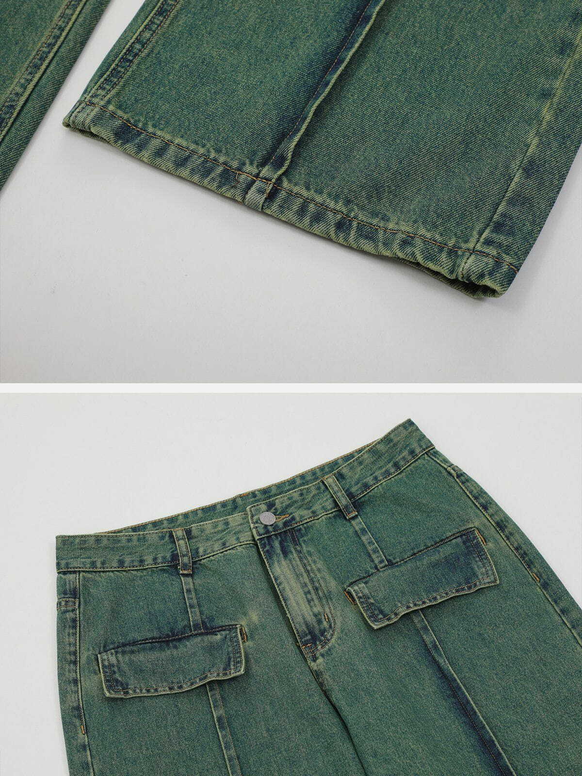 vintage washed lines design jeans urban vintage washed denim retro & edgy fashion 3132