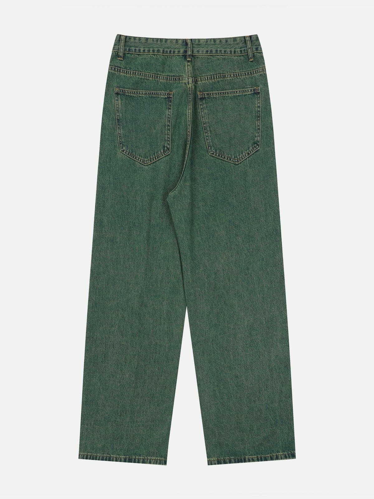 vintage washed lines design jeans urban vintage washed denim retro & edgy fashion 3496